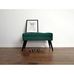 Ławka LOVARE zielona ze schowkiem by Rossi Furniture