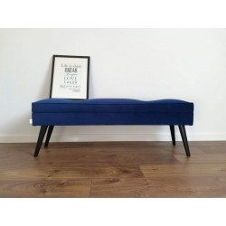 ławka dekoracyjna GRANATOWA LOVARE + lamówka Rossi Furniture