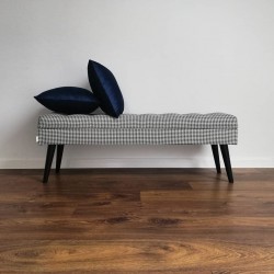 Ławka w pepitke 120 cm od Rossi Furniture