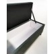 Kufer Tapicerowany MILANO 90 cm  z lamówką mady by Rossi Furniture