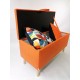 Ławka dekoracyjna, kufer BELLA II, schowek 80 cm - nogi drewniane -  Rossi Furniture