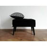 Ławeczka LOVARE ze schowkiem 60 cm czarna by Rossi Furniture