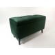 Kuferek tapicerowany butelkowa zieleń , ławka otwierana , skrzynia na buty   Rossi Furniture
