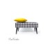 Lovare LUX bench STORAGE Velvet fabric , Hand Made by Rossi Furniture
