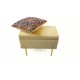 Otwierana Pufa z eko skóra nózki drewniane Rossi Furniture