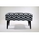 Ławka LOVARE ze schowkiem ZYGZAK ławka wzory od Rossi Furniture