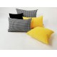 Komplet Poduszek 5  sztuki !!!! Poduszka dekoracyjna w  Pepitkę, czarna , żółta Rossi Furniture