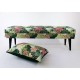 Lovare ławka motyw liściasty 120 cm Rossi Furniture